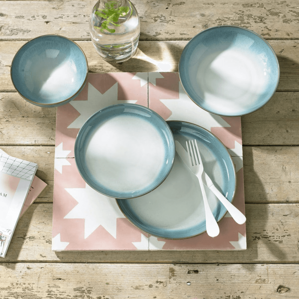 Azure Haze 12 piece coupe tableware set