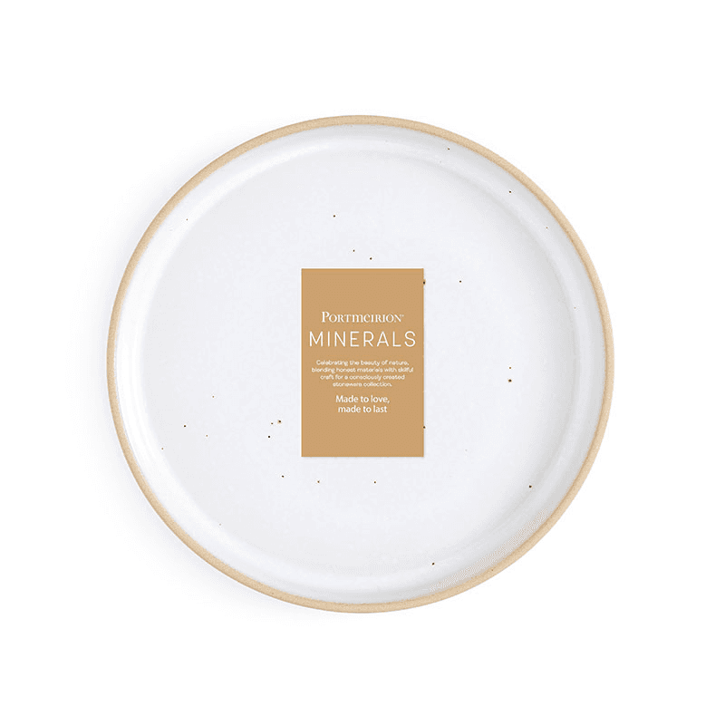 Minerals Set of 4 Side Plates, D21.5cm, Moonstone
