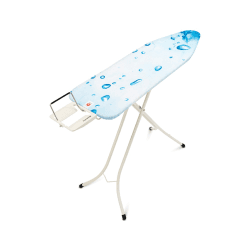 Image showing the Ironing board with steam iron rest, 124 x 38cm, Ivory Frame With Ice Water Print Cover product.