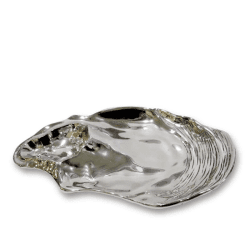 Image showing the Shell Server, L48 x W26cm, Silver product.