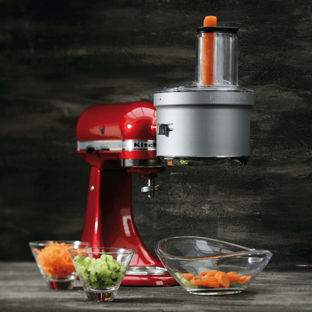 Food processor attachment for mixer, Silver