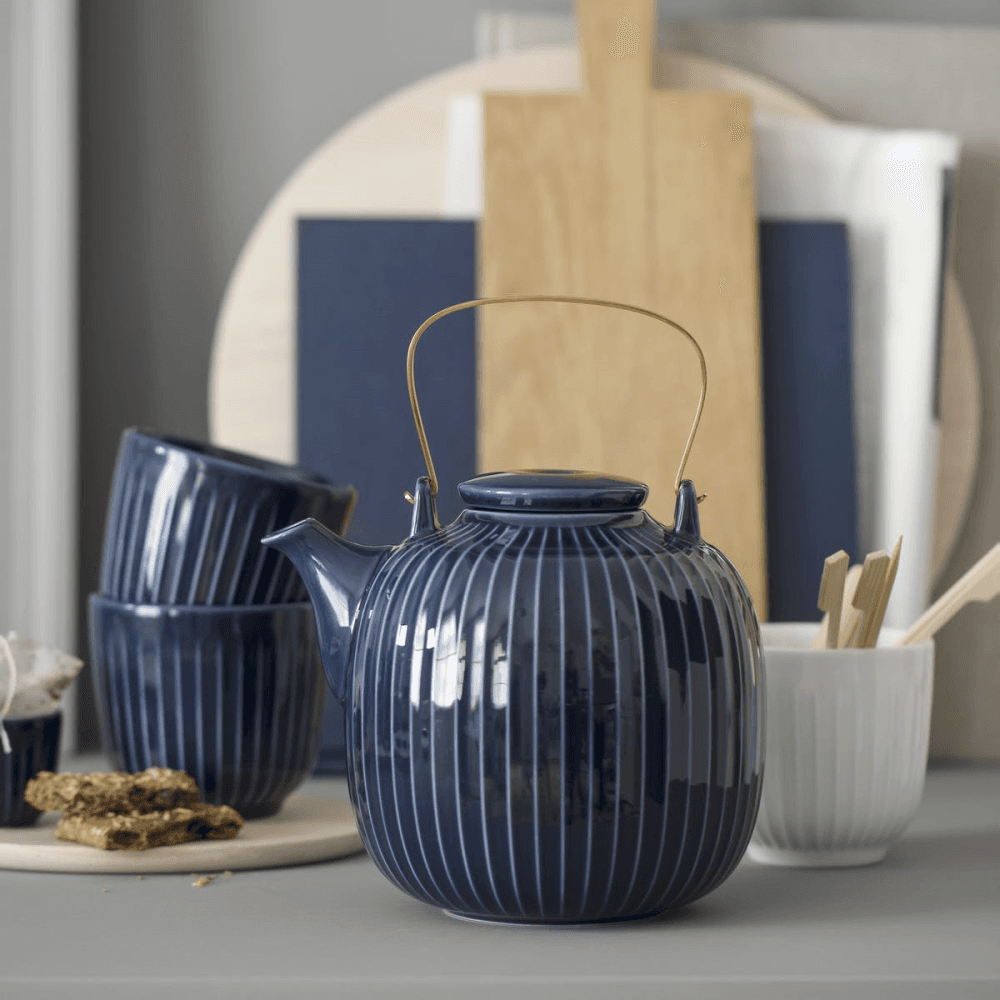 Hammershøi Teapot, Indigo