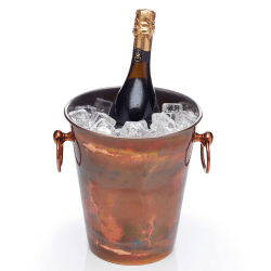 Image showing the Champagne bucket, H24 x W20.5 x D23cm, Iridescent Copper product.