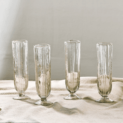 Image showing the Sigiri Set of 4 Champagne Glasses, 250ml, Clear product.