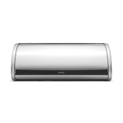Image showing the Roll Top Bread bin, H17 x W44.5 x D26cm, Matt Steel product.