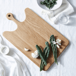 Image showing the Large oak wooden board, H2 x W35 x L60cm product.