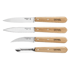 Image showing the Beechwood Kitchen Knife Set, Natural product.