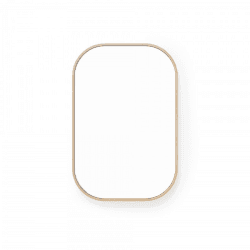 Image showing the Outlook 40 Rectangular Walll Mirror, Oak product.