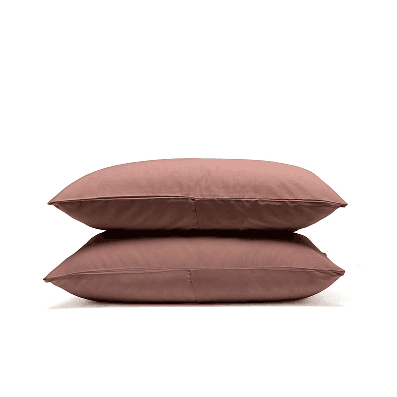 Luxe Cotton Pair of Standard Pillowcases, Rust