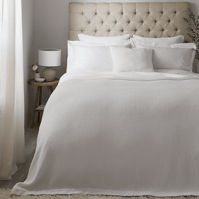 Colville King Bedspread, White
