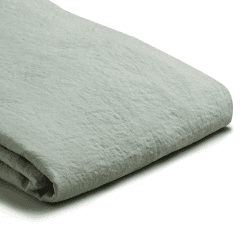 Image showing the Cotton Linen Mix Duvet Cover, Super King, Sage Green product.