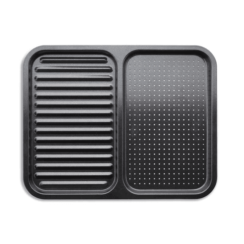 Precision Plus Divided Crisper Tray Non-Stick, Black
