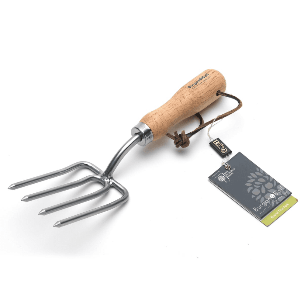 Stainless Steel Round Tined Fork, Silver/Natural