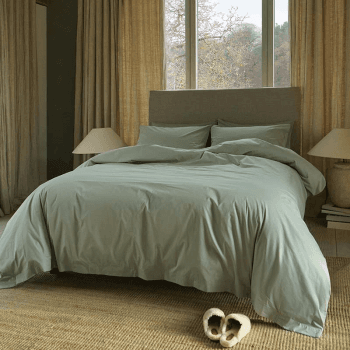 Image showing the The Original 300 Thread Count Duvet Cover, King, Sage Green product.