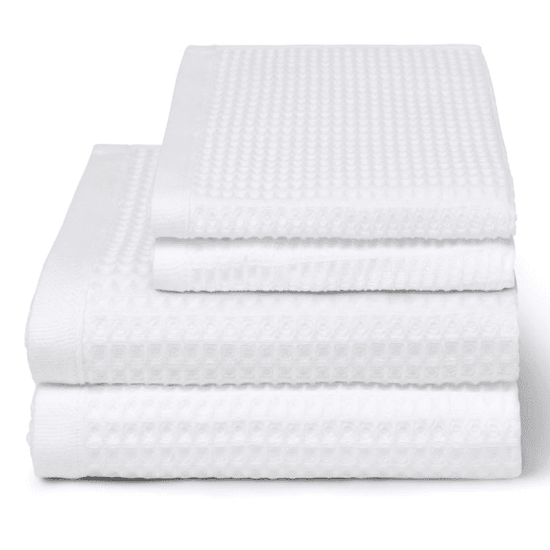 Waffle Hand Towel, White