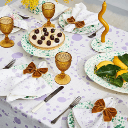 Image showing the Splatter Set of 4 Napkins, W50 x L50cm, Lilac product.
