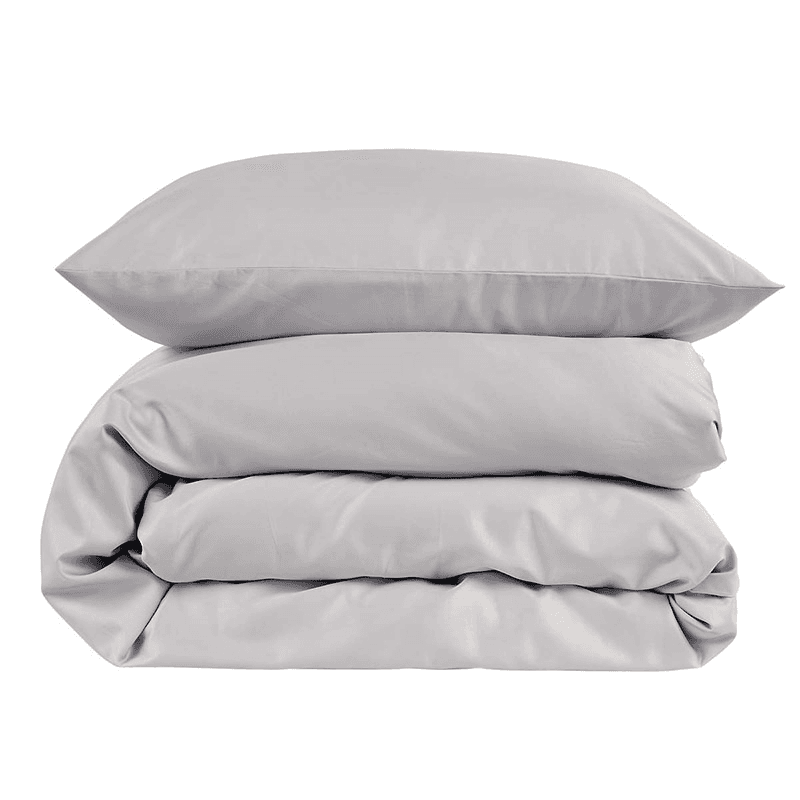 400 Thread Count Sateen Double Duvet Set, Platinum