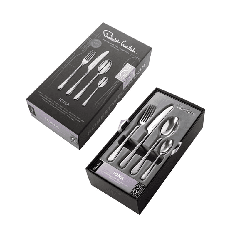 Iona Bright 24 piece cutlery set, Stainless Steel