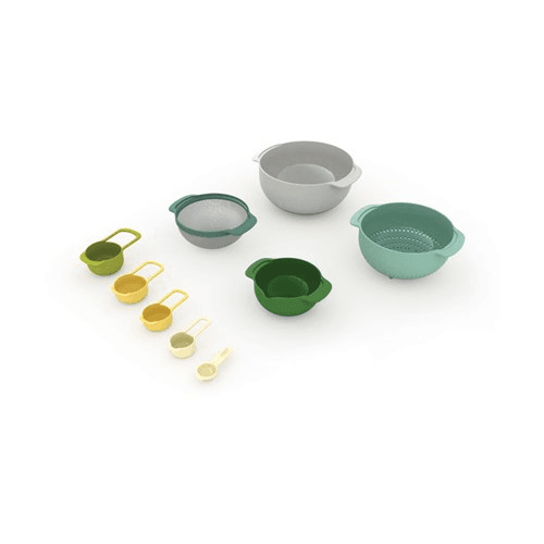 Nest Plus 9 piece stacking bowl and measuring set, Opal