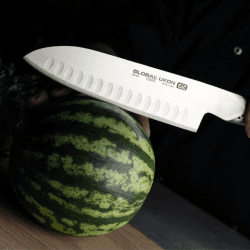 Image showing the Ukon Santoku Knife, 18cm, Silver product.