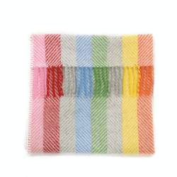 Image showing the Wool Pram Blanket, Rainbow product.