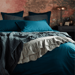 Image showing the Finn Cotton Quilted Cushion Cover, 65 x 65cm, Darkest Spruce product.