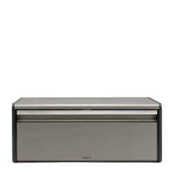 Image showing the Fall Front Bread bin, H19.5, W49.5, D25.5cm, Platinum product.