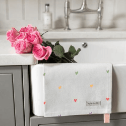 Image showing the Hearts Tea Towel product.