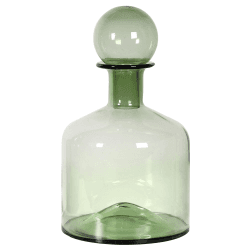 Image showing the Small Glass Bottle, H39 x D20cm, Green product.