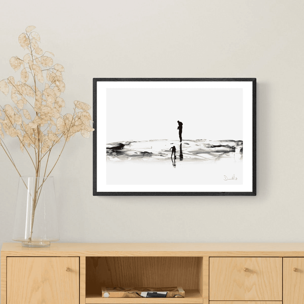 Dan Hobday, On the Beach Framed Art Print, Multi