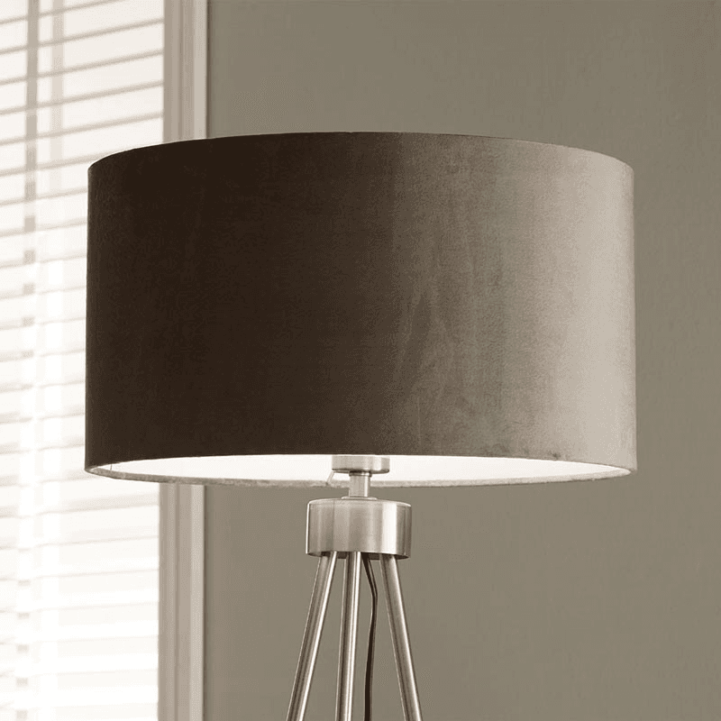 Houston Tripod Floor Lamp, H159cm, Silver