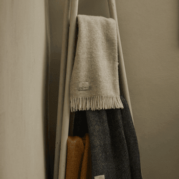 Image showing the Fishbone Throw, 150 x 183cm, Hazel product.