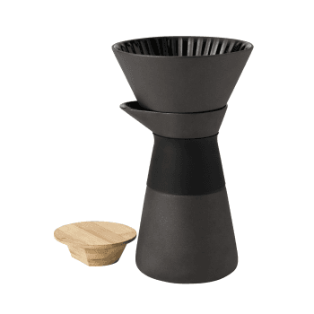 Image showing the Theo by Francis Cayouette Coffee maker, H23.5cm - 0.6 litre, Black product.