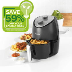 Image showing the Compact Air Fryer, 2L, Black product.