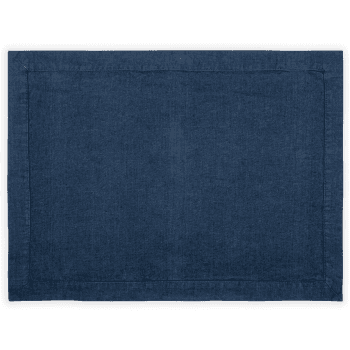 Image showing the Linen Placemat, Midnight Blue product.