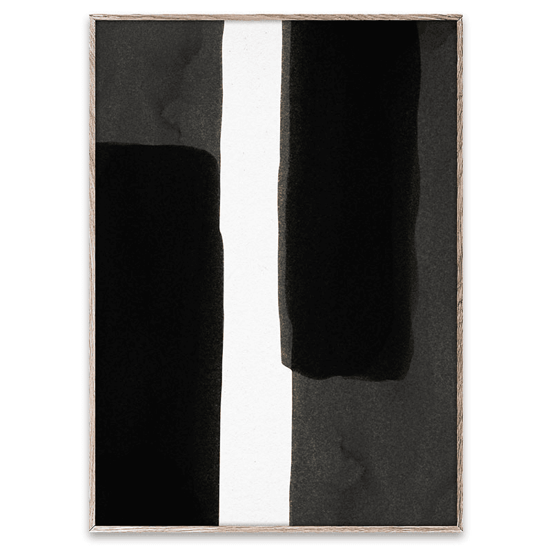 Enso - Black I Fsc Print, 50 x 70cm, Black
