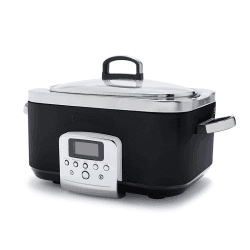 Image showing the Non-Stick Slow Cooker, 6L, Black product.