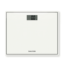 Image showing the Compact Glass Electronic Scale, White product.