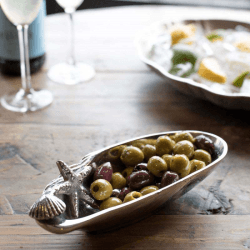 Image showing the Seashore Dish, L22 x W9cm, Silver product.