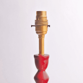 Image showing the Mildred Table Lamp, H31.5cm, Hot Chilli product.