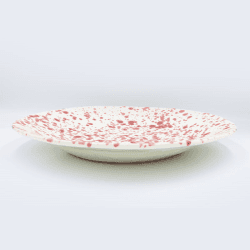 Image showing the Splatter Shallow Serving Bowl, D29cm, Cranberry product.