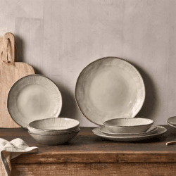 Image showing the Malia 12 Piece Dinner Set, Cream product.