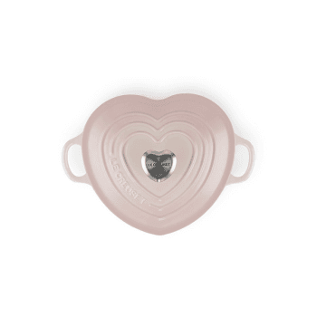 Image showing the Signature Cast Iron Heart Casserole, Shell Pink product.