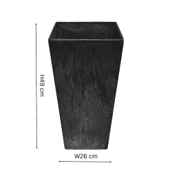 Image showing the Ella Vase, D26cm, Black product.