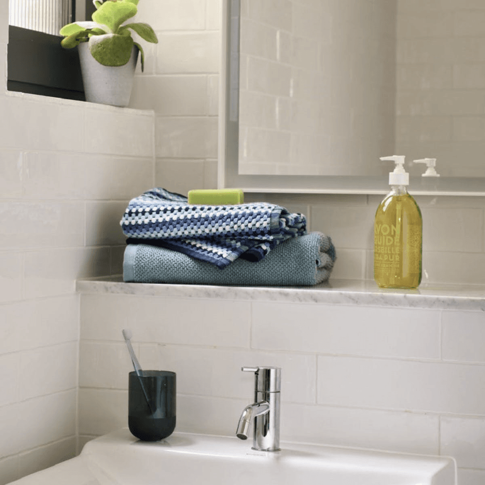 Carnaby Stripe Towel, Hand Towel, Blue