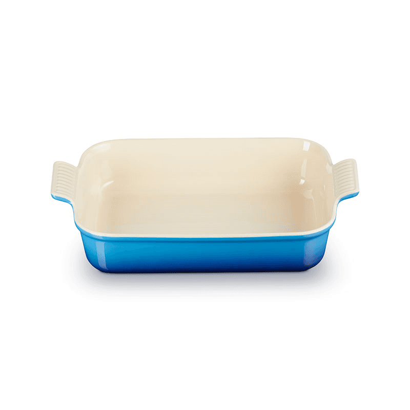 Stoneware Heritage Rectangular Dish, 32cm, Azure