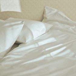 Image showing the Cotton Sateen 500TC Duvet Set, Superking, White product.