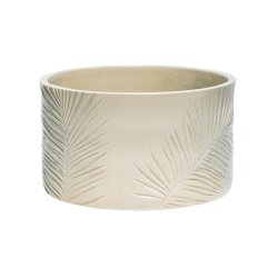 Image showing the Kew Botanical Retreat Stoneware Sago Palm Bowl, D24cm, Cream product.