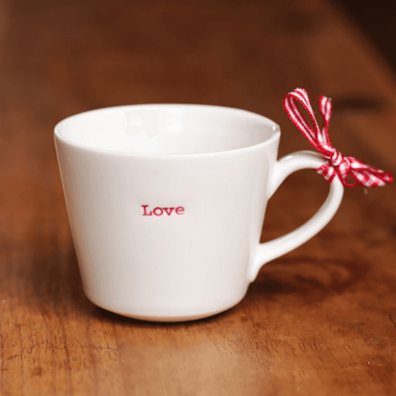 Love' Espresso Cup Set of 4, 100ml, White