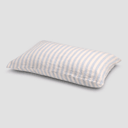 Image showing the Pembroke Stripe Linen Pillowcase Pair, Standard, Coastal Blue product.